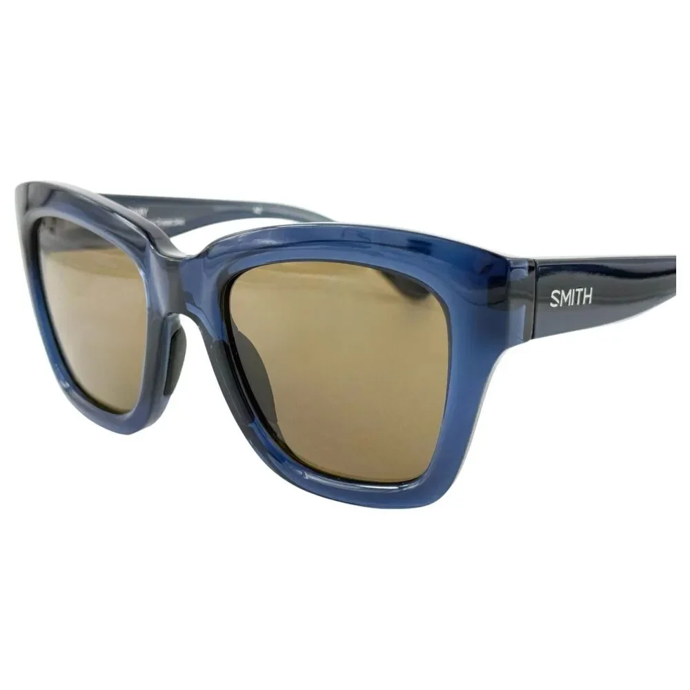 Smith Optics Sway Womens Plastic Polarz Sunglass QM4 French Navy 52-20 ChromaPop